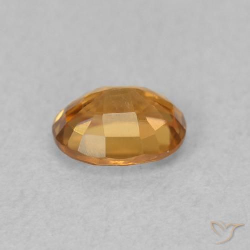 9,17 ctw natürlicher tieforange Zirkon, Oval, VVS