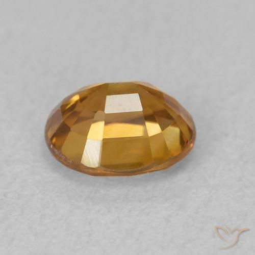 9,17 ctw natürlicher orange-braun Zirkon, Oval, VVS
