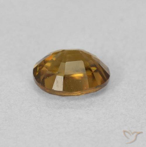 9,17 ctw natürlicher gold-braun Zirkon, Oval, VVS