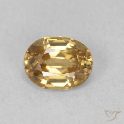 0.63ct Natürlicher Champagner Zirkon, Oval, VVS