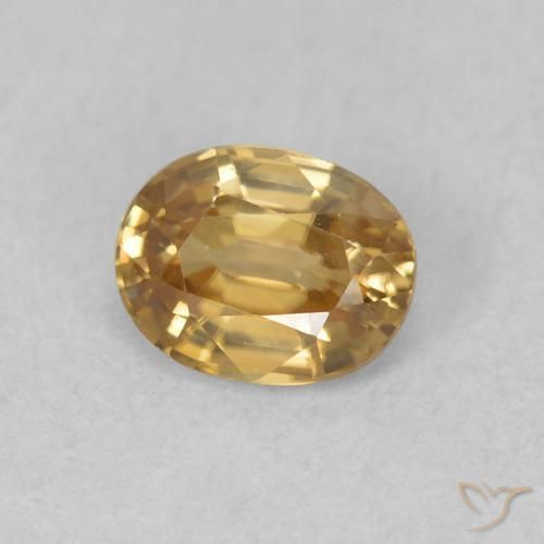 9,17 ctw natürlicher Champagner Zirkon, Oval, VVS