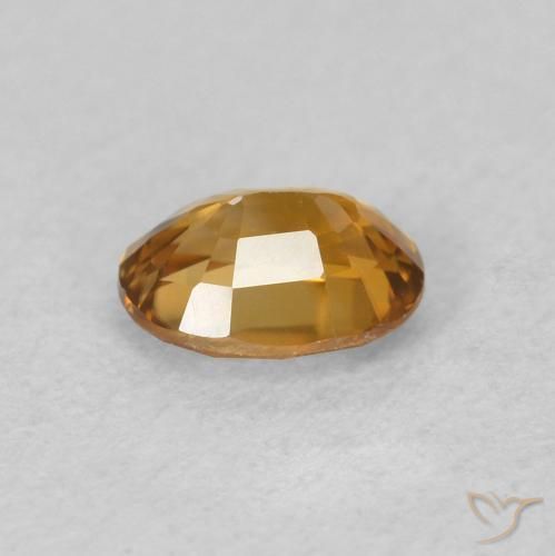 9,17 ctw natürlicher gold-braun Zirkon, Oval, VVS