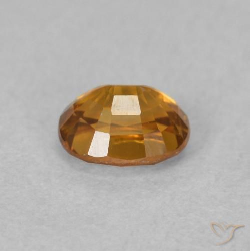 9,17 ctw natürlicher orange-braun Zirkon, Oval, VVS