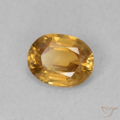 9,17 ctw natürlicher gold-braun Zirkon, Oval, VS