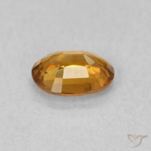 9,17 ctw natürlicher gold-braun Zirkon, Oval, VS