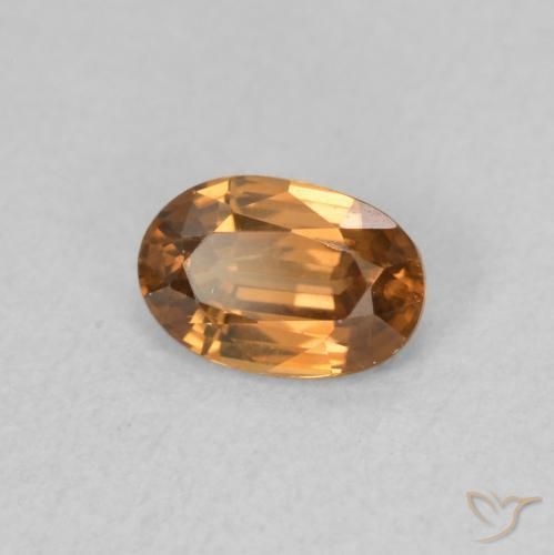 9,17 ctw natürlicher Mittelorange Zirkon, Oval, VVS-VS