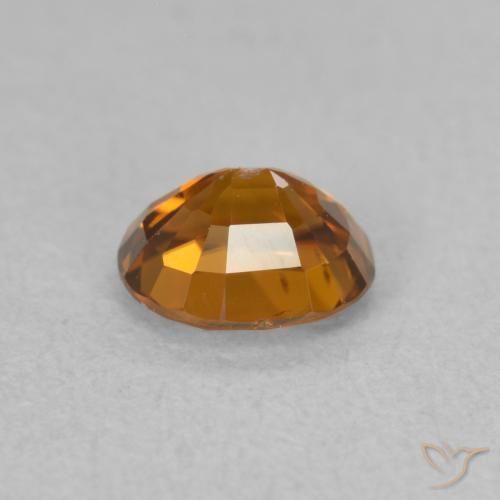 9,17 ctw natürlicher Medium Dark-Orange Zirkon, Oval, VVS-VS