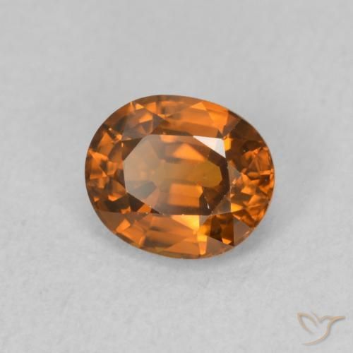 9,17 ctw natürlicher Mittelorange Zirkon, Oval, VVS
