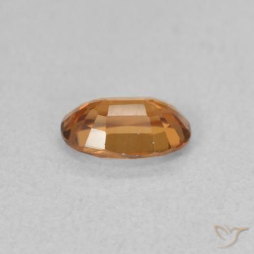 9,17 ctw natürlicher orange-braun Zirkon, Oval, VVS