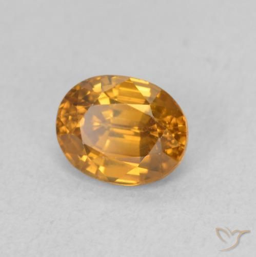 9,17 ctw natürlicher Mittelorange Zirkon, Oval, VVS