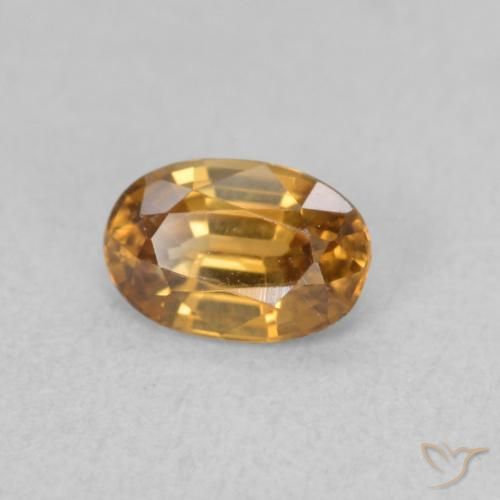 9,17 ctw natürlicher Mittelorange Zirkon, Oval, VVS