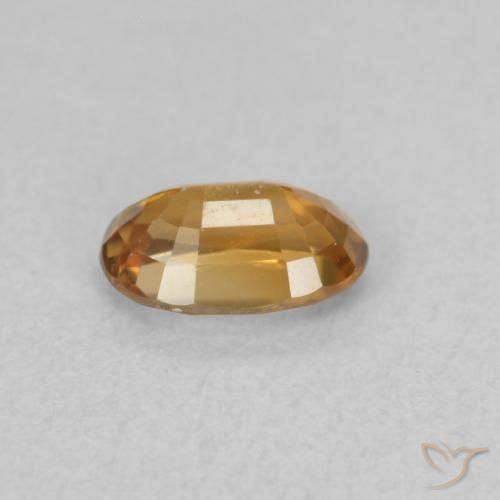 9,17 ctw natürlicher Mittelorange Zirkon, Oval, VVS