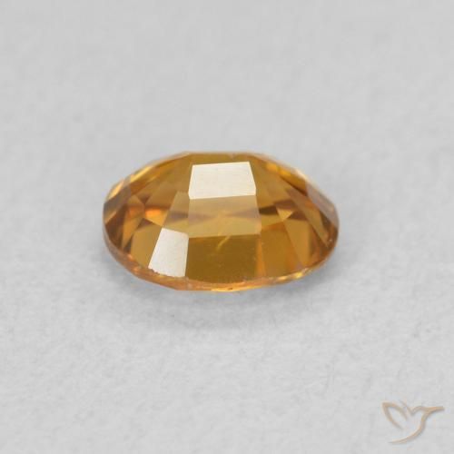 9,17 ctw natürlicher bräunlich-orange Zirkon, Oval, VVS-VS
