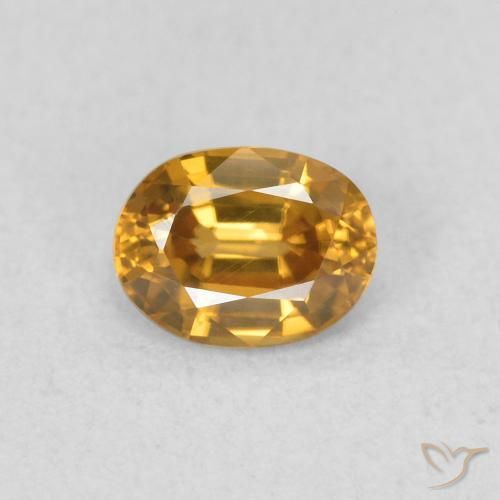 0.59ct Natürlicher Golden Zirkon, Oval, VVS