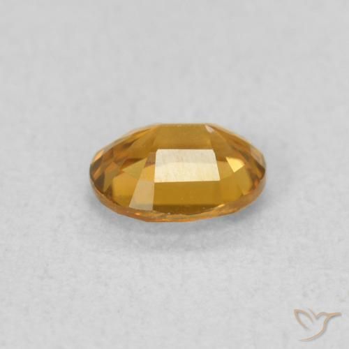 9,17 ctw natürlicher gold-braun Zirkon, Oval, VVS