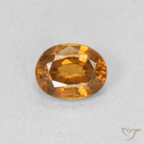 9,17 ctw natürlicher Erde Orange Zirkon, Oval, VS