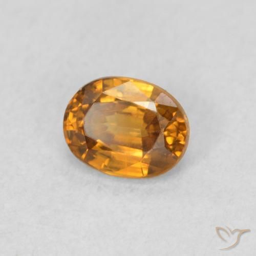 9,17 ctw natürlicher Erde Orange Zirkon, Oval, VS
