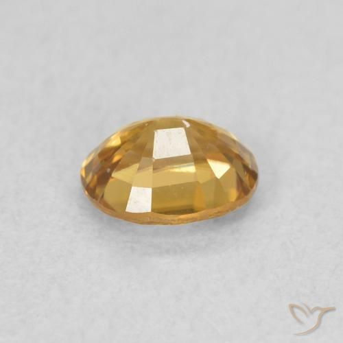 9,17 ctw natürlicher bräunlich-gold Zirkon, Oval, VS