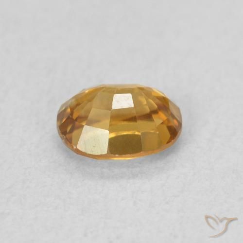 9,17 ctw natürlicher bräunlich-gold Zirkon, Oval, VVS-VS