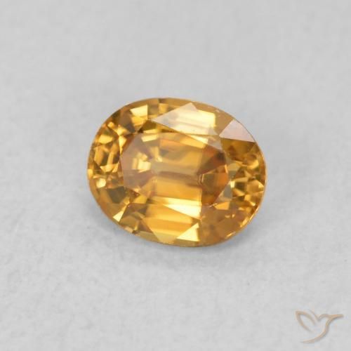 9,17 ctw natürlicher Mittelorange Zirkon, Oval, VVS