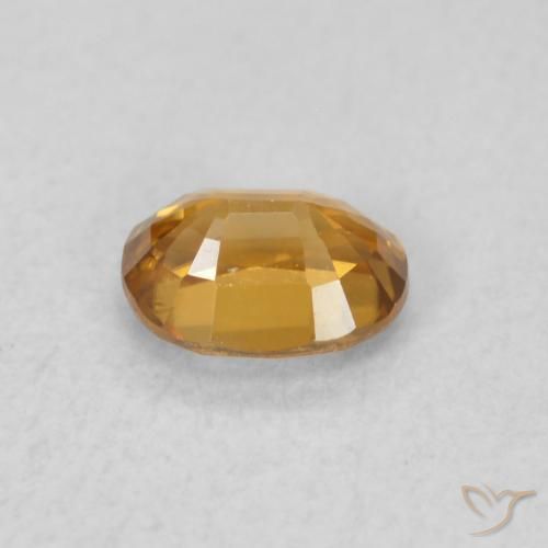 9,17 ctw natürlicher orange-braun Zirkon, Oval, VVS