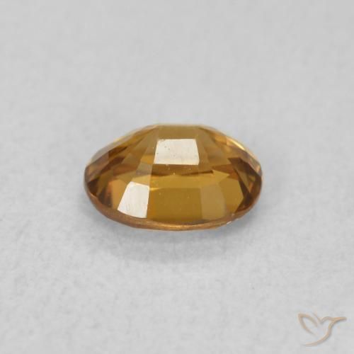 9,17 ctw natürlicher orange-braun Zirkon, Oval, VVS