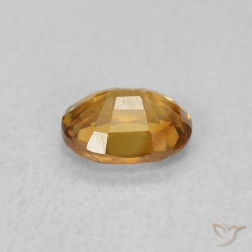 9,17 ctw natürlicher orange-braun Zirkon, Oval, VVS-VS