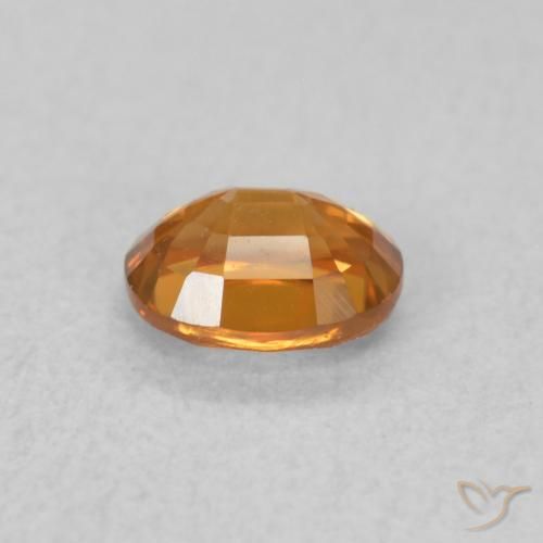 9,17 ctw natürlicher tieforange Zirkon, Oval, VVS