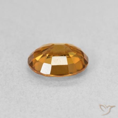 9,17 ctw natürlicher bräunlich-orange Zirkon, Oval, VVS