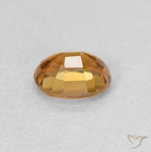 9,17 ctw natürlicher Mittelorange Zirkon, Oval, VVS