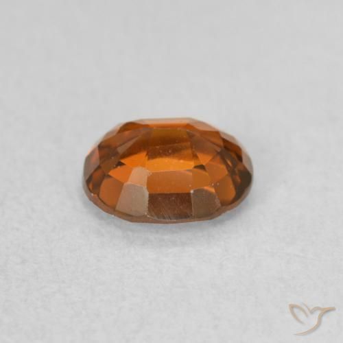 9,17 ctw natürlicher tieforange Zirkon, Oval, VVS