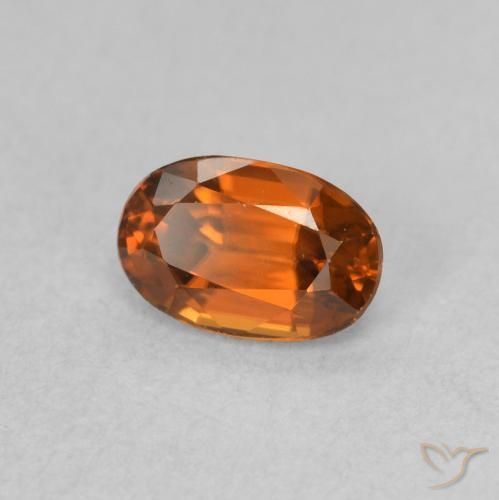 9,17 ctw natürlicher Feuerorange Zirkon, Oval, VVS