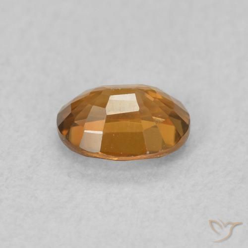 9,17 ctw natürlicher orange-braun Zirkon, Oval, VVS-VS