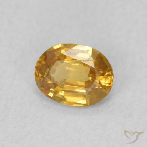 9,17 ctw natürlicher Golden Zirkon, Oval, VVS-VS