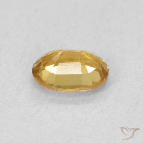 9,17 ctw natürlicher Golden Zirkon, Oval, VVS-VS