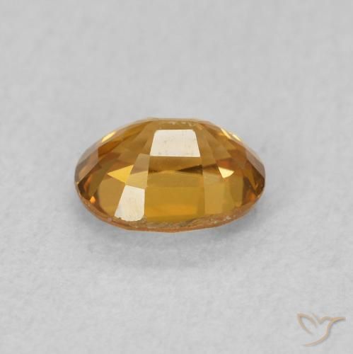 9,17 ctw natürlicher gold-braun Zirkon, Oval, VVS-VS