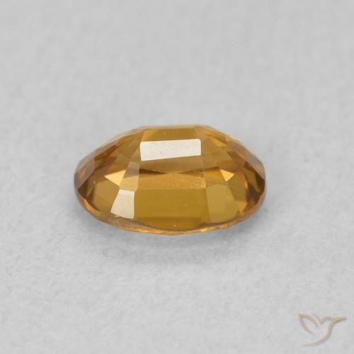 9,17 ctw natürlicher Gold-Orange Zirkon, Oval, VVS