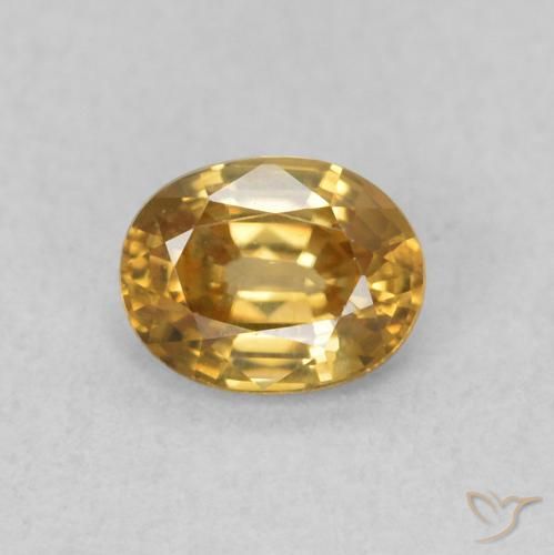 0.64ct Natürlicher Champagner Zirkon, Oval, VVS