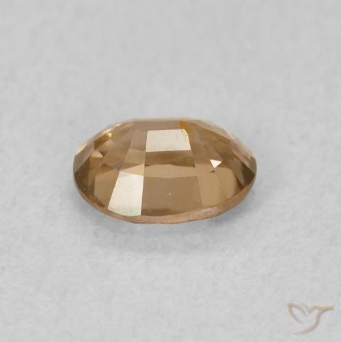 9,17 ctw natürlicher Golden-Pfirsich Zirkon, Oval, VVS