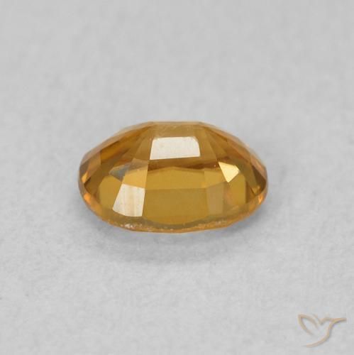9,17 ctw natürlicher gold-braun Zirkon, Oval, VVS