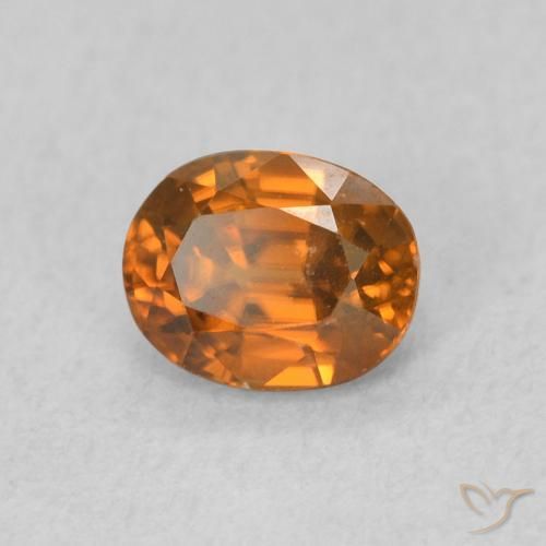 9,17 ctw natürlicher Mittelorange Zirkon, Oval, VVS