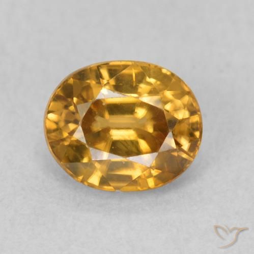 1.07ct Natürlicher Golden Zirkon, Oval, VS