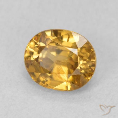 9,17 ctw natürlicher Golden Zirkon, Oval, VS