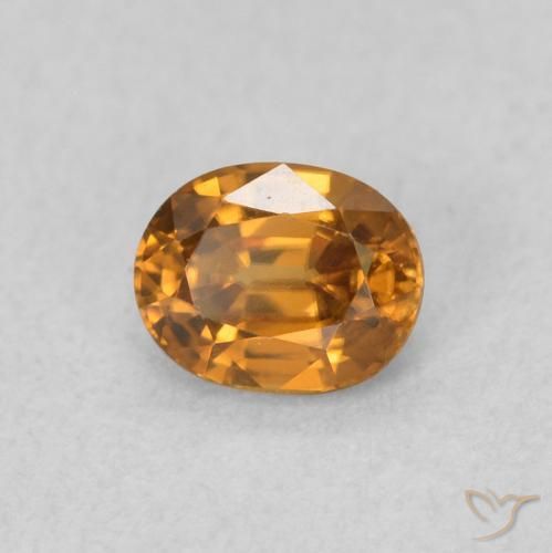 9,17 ctw natürlicher gold-braun Zirkon, Oval, VVS