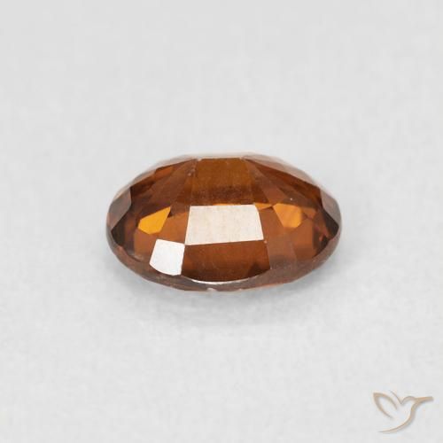9,17 ctw natürlicher rötlich-orange Zirkon, Oval, VS