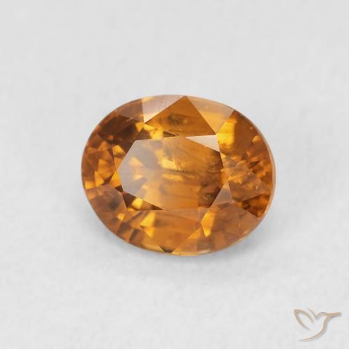 9,17 ctw natürlicher Mittelorange Zirkon, Oval, VS