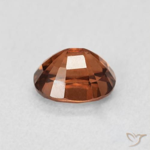 9,17 ctw natürlicher tieforange Zirkon, Oval, VVS-VS
