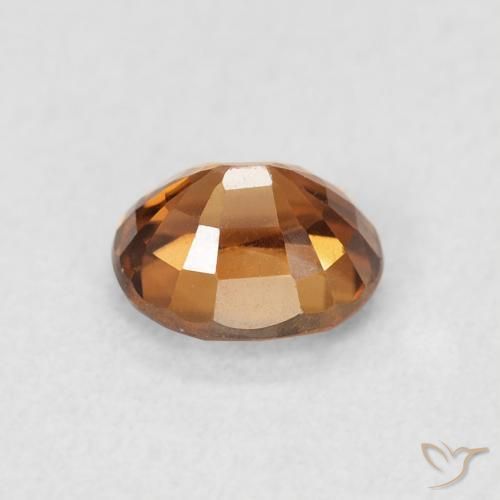 9,17 ctw natürlicher Mittelorange Zirkon, Oval, VVS-VS