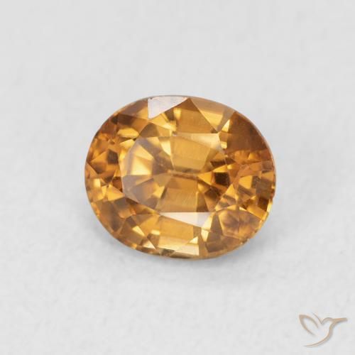 9,17 ctw natürlicher Mittelorange Zirkon, Oval, VS