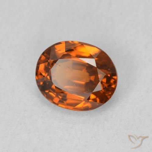 9,17 ctw natürlicher Mittelorange Zirkon, Oval, VVS-VS